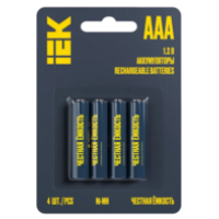 IEK Аккумулятор GREEN Ni-MH AAA 1100мАч (4шт/блистер) (AAK-NIMH-03-1100-L04)