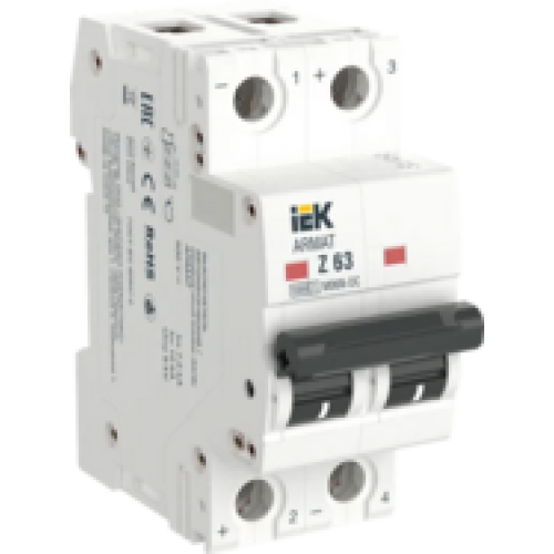 IEK ARMAT Автоматический выключатель M06N-DC 2P Z 63А (AR-M06N-2-Z063DC)