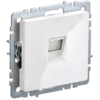 IEK BRITE Розетка компьютерная RJ45 кат.6 РК11-БрБ белый (BR-K10-2-K01)