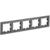 IEK BRITE Рамка 5-местная РУ-5-БрГ графит (BR-M52-K53)