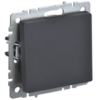 IEK BRITE Выключатель 1-клавишный 10А ВС10-1-0-БрГ графит (BR-V10-0-10-K53)
