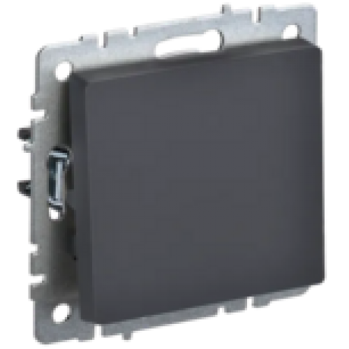 IEK BRITE Выключатель 1-клавишный 10А ВС10-1-0-БрГ графит (BR-V10-0-10-K53)