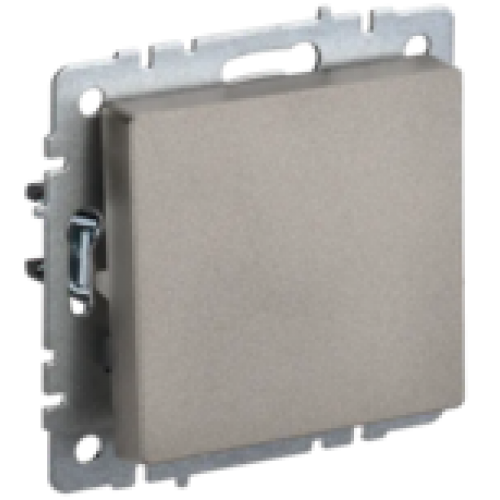 IEK BRITE Выключатель 1-клавишный самовозвратный 10А ВС10-1-4-БрШ шампань (BR-V14-0-10-K37)