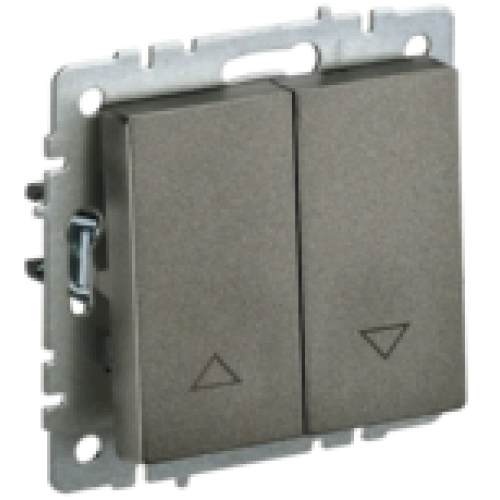 IEK BRITE Выключатель жалюзи 10А ВС10-1-5-БрТБ темная бронза (BR-V15-0-10-K45)