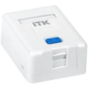 IEK ITK Корпус настенной розетки для установки одного модуля Keystone Jack белый (CS2-012)