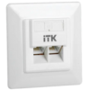 IEK ITK Внутренняя информационная розетка RJ45 кат.6 UTP 2 порта (CS2-1C06U-2-1)