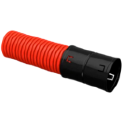 IEK Труба гофрированная двустенная ПНД d=90мм красная (100м) (CTG12-090-K04-100-R)
