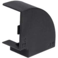 IEK ELECOR Поворот 90град КМП 100х60 черный (2шт/компл) (EL-KK10D-P-100-060-K02)