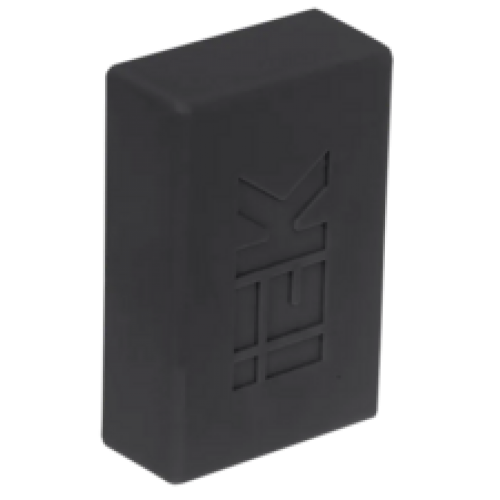 IEK ELECOR Заглушка КМЗ 40х25 черный (4шт/компл) (EL-KK10D-Z-040-025-K02)