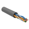 IEK ITK Витая пара U/UTP кат.6A 4х2х23AWG solid LSZH нг(А)-HFLTx серый (305м) (LC1-C6A04-121)