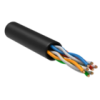 IEK ITK Витая пара U/UTP кат.5E 4х2х24AWG solid LDPE черный (305м) (LC3-C5E04-139)