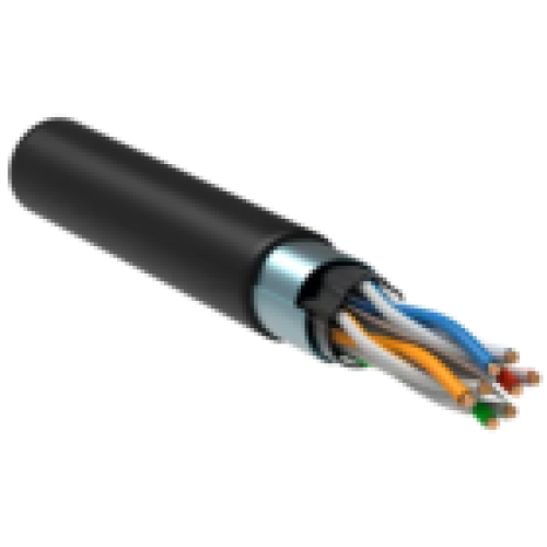 IEK ITK Витая пара F/UTP кат.6 4х2х23AWG solid LSZH нг(А)-HF черный (305м) (LC3-C604-329)