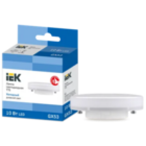 IEK Лампа светодиодная T75 таблетка 10Вт 230В 6500К GX53 (LLE-T80-10-230-65-GX53)