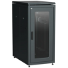 IEK ITK LINEA N Шкаф сетевой 19 24U 600х1000мм стеклянная передняя дверь черный (LN05-24U61-G)