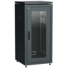 IEK ITK LINEA N Шкаф сетевой 19 28U 600х800мм стеклянная передняя дверь черный (LN05-28U68-G)