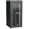 IEK ITK LINEA N Шкаф сетевой 19 33U 800х800мм стеклянная передняя дверь задняя металлическая черный (LN05-33U88-GM)