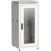 IEK ITK LINEA N Шкаф сетевой 19 18U 600х800мм стеклянная передняя дверь задняя металлическая серый (LN35-18U68-GM)