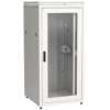 IEK ITK LINEA N Шкаф сетевой 19 33U 800х800мм стеклянная передняя дверь задняя металлическая серый (LN35-33U88-GM)