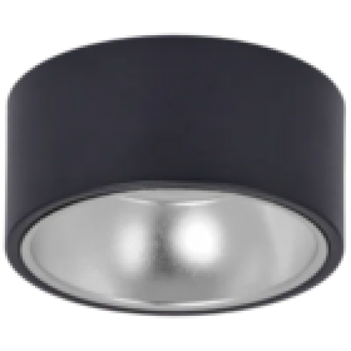 IEK LIGHTING Светильник 4017 накладной потолочный под лампу GX53 черный/хром (LT-UPB0-4017-GX53-1-K56)