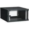 IEK ITK Шкаф настенный LINEA WE 6U 600х650мм дверь стекло черный (LWE5-06U67-GF)