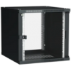 IEK ITK Шкаф настенный LINEA WE 12U 550х350мм дверь стекло черный (LWE5-12U53-GF)
