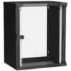IEK ITK Шкаф настенный LINEA WE 15U 600х450мм дверь стекло черный (LWE5-15U64-GF)