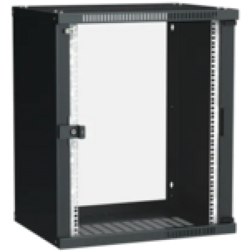 IEK ITK Шкаф настенный LINEA WE 15U 600х450мм дверь стекло черный (LWE5-15U64-GF)