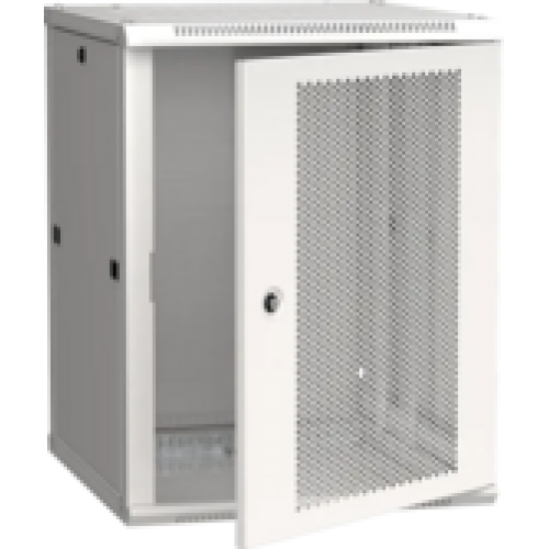 IEK ITK Шкаф настенный LINEA W 18U 600х600мм дверь перфорированная RAL 7035 (LWR3-18U66-PF)