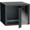IEK ITK Шкаф настенный LINEA W 9U 600х600мм дверь стекло RAL 9005 (LWR5-09U66-GF)
