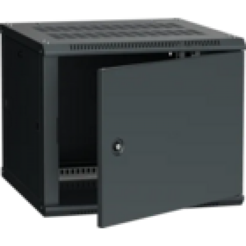 IEK ITK Шкаф настенный LINEA W 9U 600х600мм дверь металл RAL 9005 (LWR5-09U66-MF)