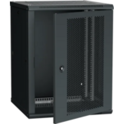 IEK ITK Шкаф настенный LINEA W 12U 600х600мм дверь перфорированная RAL 9005 (LWR5-12U66-PF)