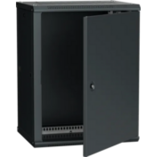 IEK ITK Шкаф настенный LINEA W 15U 600х450мм дверь металл RAL 9005 (LWR5-15U64-MF)