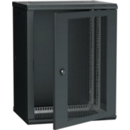 IEK ITK Шкаф настенный LINEA W 15U 600х450мм дверь перфорированная RAL 9005 (LWR5-15U64-PF)