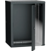 IEK ITK Шкаф настенный LINEA W 18U 600х450мм дверь стекло RAL 9005 (LWR5-18U64-GF)