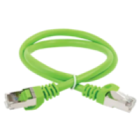 IEK ITK Коммутационный шнур (патч-корд) кат.6А S/FTP LSZH 3м зеленый (PC02-C6ASL-3M)