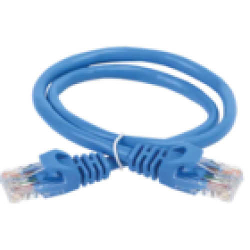 IEK ITK Коммутационный шнур (патч-корд) кат.5E UTP PVC 7м синий (PC03-C5EU-7M)