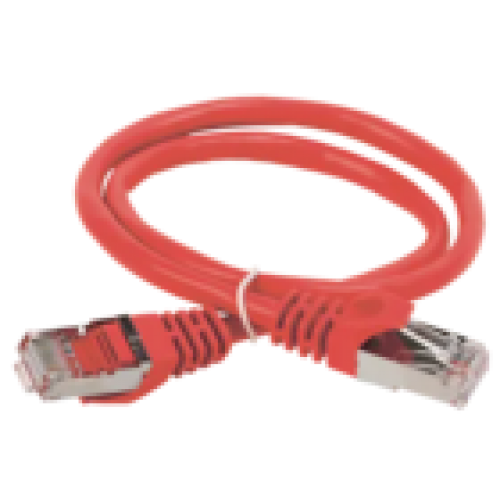 IEK ITK Коммутационный шнур (патч-корд) кат.5E FTP 1м красный (PC04-C5EF-1M)