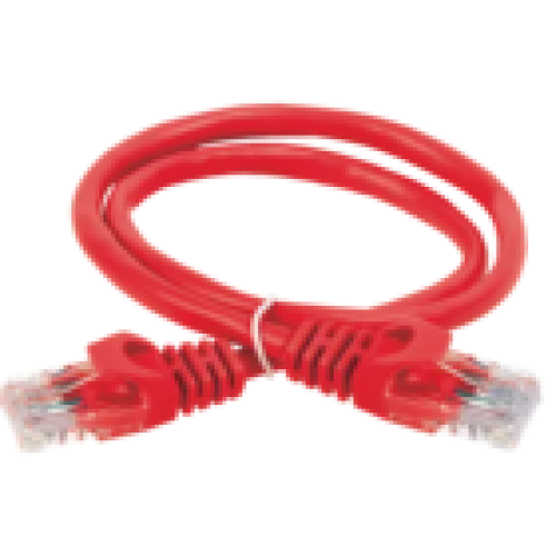 IEK ITK Коммутационный шнур (патч-корд) кат.5E UTP LSZH 3м красный (PC04-C5EUL-3M)