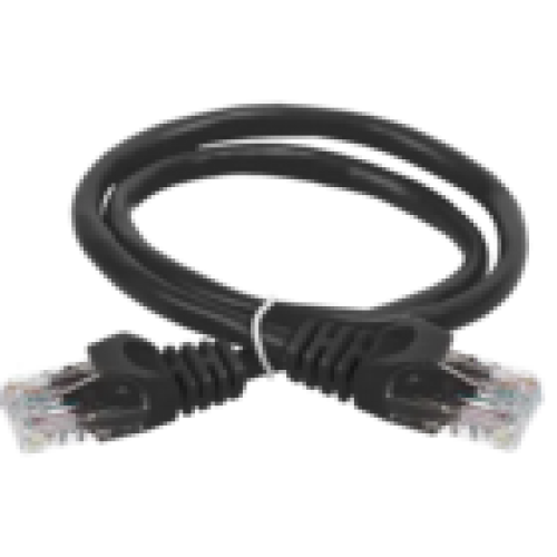 IEK ITK Коммутационный шнур (патч-корд) кат.6 UTP LSZH 15м чёрный (PC09-C6UL-15M)