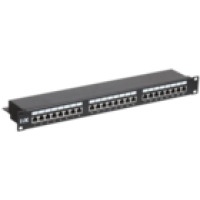 IEK ITK 1U патч-панель кат.5E STP 24 порта (Dual) с кабельным органайзером (PP24-1UC5ES-D05)