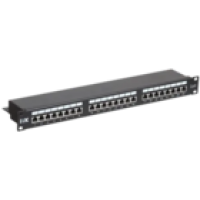IEK ITK 1U патч-панель кат.6 STP 24 порта (Dual) с кабельным органайзером (PP24-1UC6S-D05)