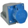 IEK Розетка стационарная ССИ-113 2P+PE 16А 200-250В IP44 (PSR11-016-3)