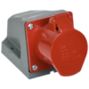 IEK Розетка стационарная ССИ-114 3Р+РЕ 16А 380-415В IP44 (PSR12-016-4)
