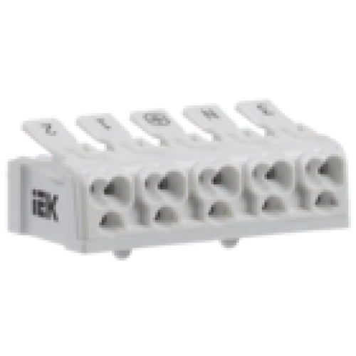 IEK Клемма пружинная соединительная КСПн5-3L+N+PE (UKZ-B06-5P-F1-E0-10)