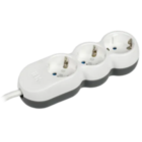 IEK Удлинитель У03 3 места 2P+PE/3м 3х1,5мм2 16А/250В UNO (WYP53-16-03-03-Z)
