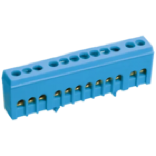 IEK Шина N ноль в корпусном изоляторе на DIN-рейку ШНИ-6х9-8-К-С (YNN10-69-8KD-K07)