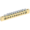 IEK Шина PEN земля-ноль 8х12мм 10/2 (10групп/крепеж по краям) (YNN21-10-100)